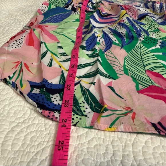 LOFT Pink and Blue Ruffled Blouse - Picture 6 of 7